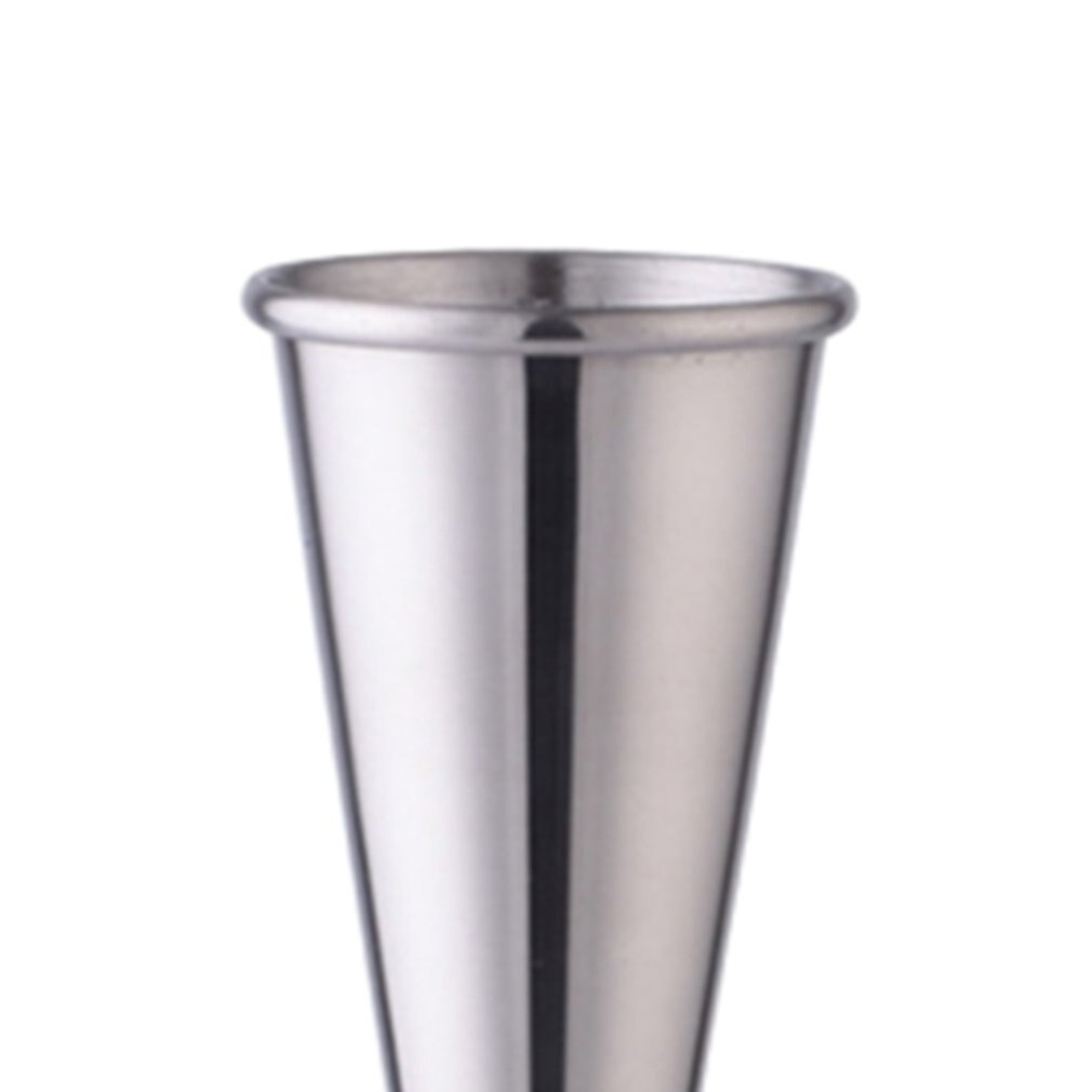 1 pcs Double-ended measuring cup 304 stainless steel ring curled ounce cup cocktail measuring device