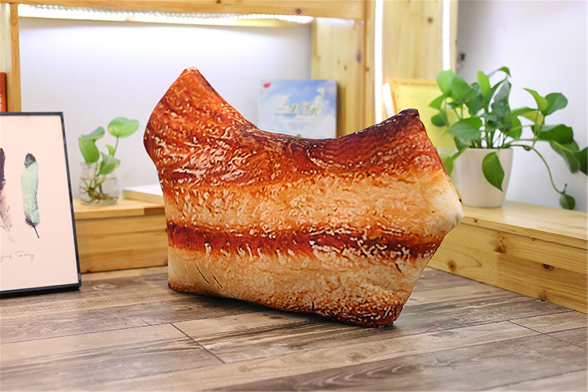 15-115cm simulering af stribet svinekødsbrødet svinekød i brun sauce attraktive farvepude fødselsdag elskere: 15cm