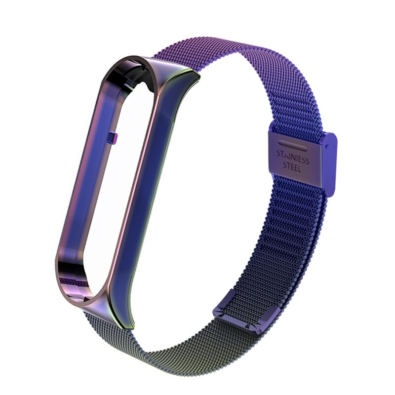 Metal de aço inoxidável para mi banda 5 pulseira pulseira relógio inteligente substituível para xiaomi mi banda 5 pulseira pulseira esporte: 05