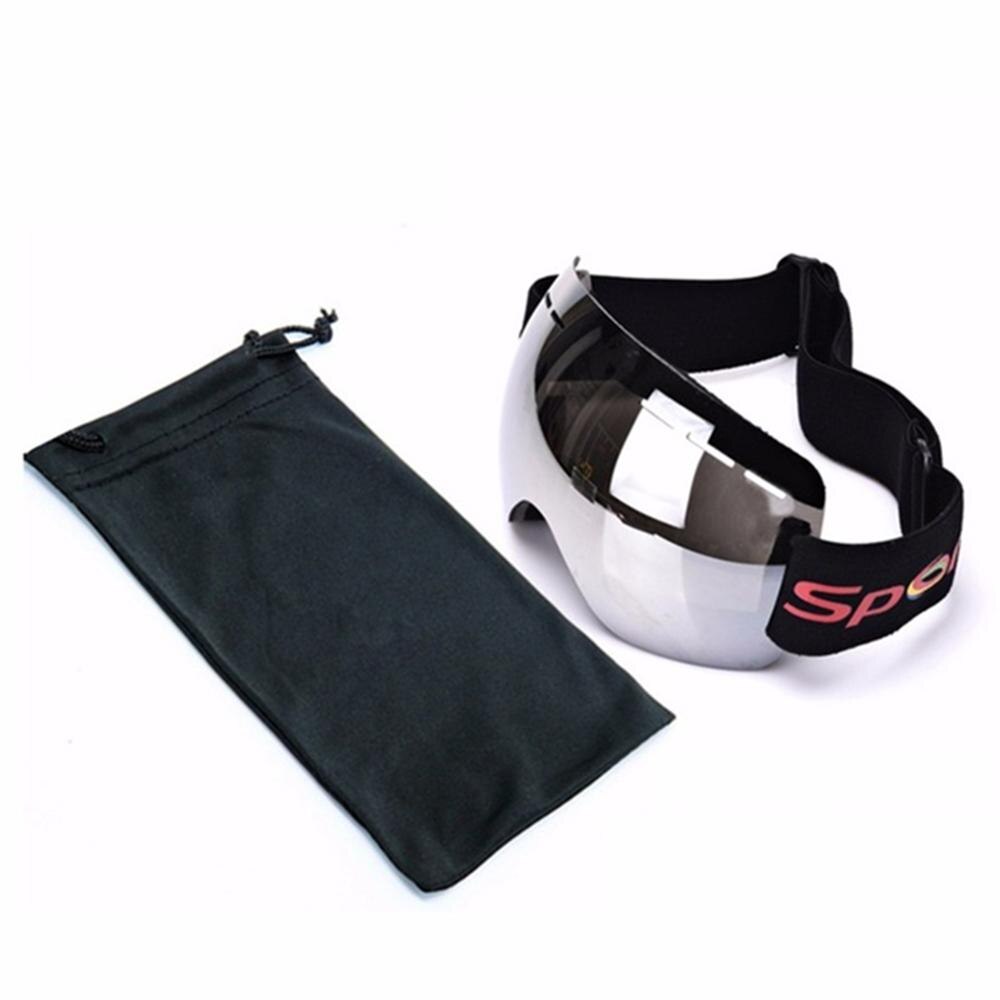 Gafas de esquí Anti-niebla doble lente Anti-UV gafas de sol Anti-viento arena esférico grande gafas hombres y mujeres adultos escalada nieve gafas