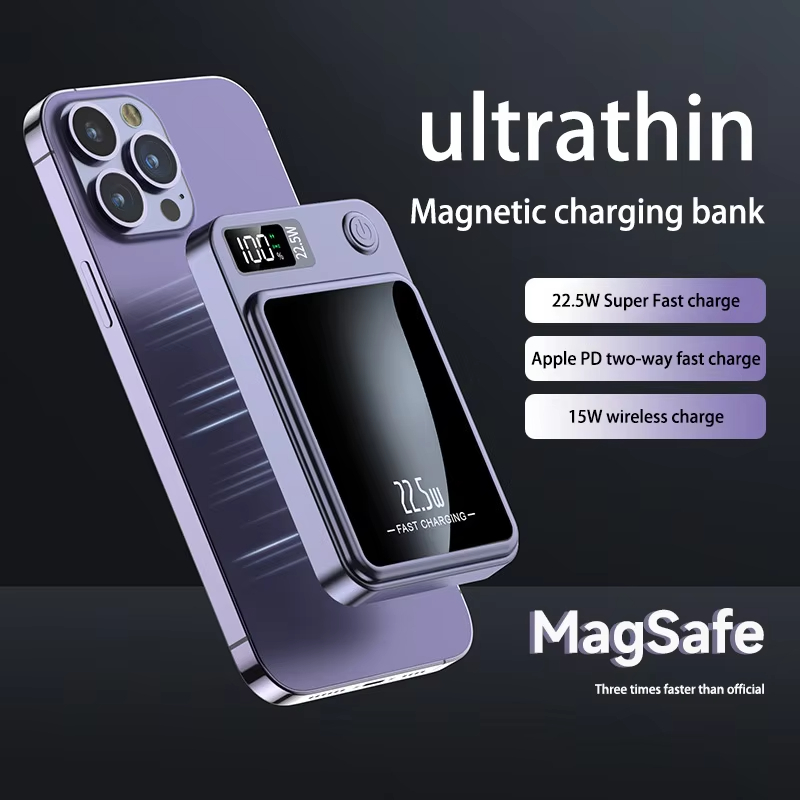 VIVO 200000mAh 22.5W Wireless Magnetic Power Bank Fast Charging Portable External Battery PowerBank Magsafe for iPhone Xiaomi