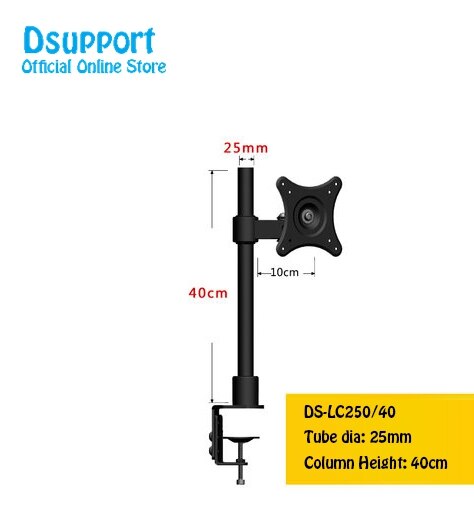 Desktop Clamping 10-22&quot; LCD LED TV Mount Bracket Free Lifting Full Rotation Monitor Holder Arm Sit Stand Monitor Support: LC250-40