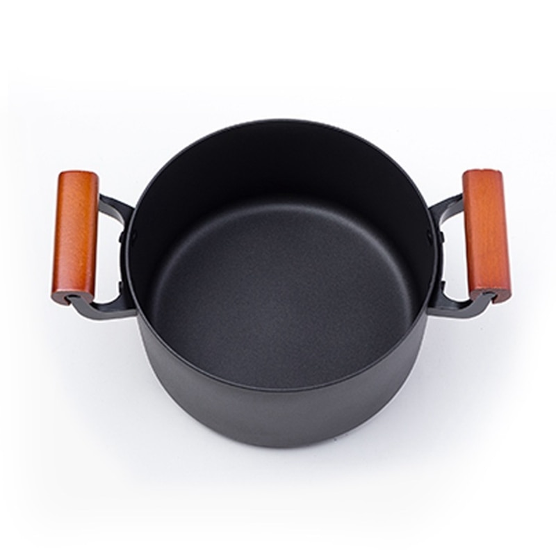 Newest 4.5L Large Cast Iron Soup Pot Stockpot Top Nonstick Cooking Pan Kitchen Saucepan For Gas Stove & Induction Cooker