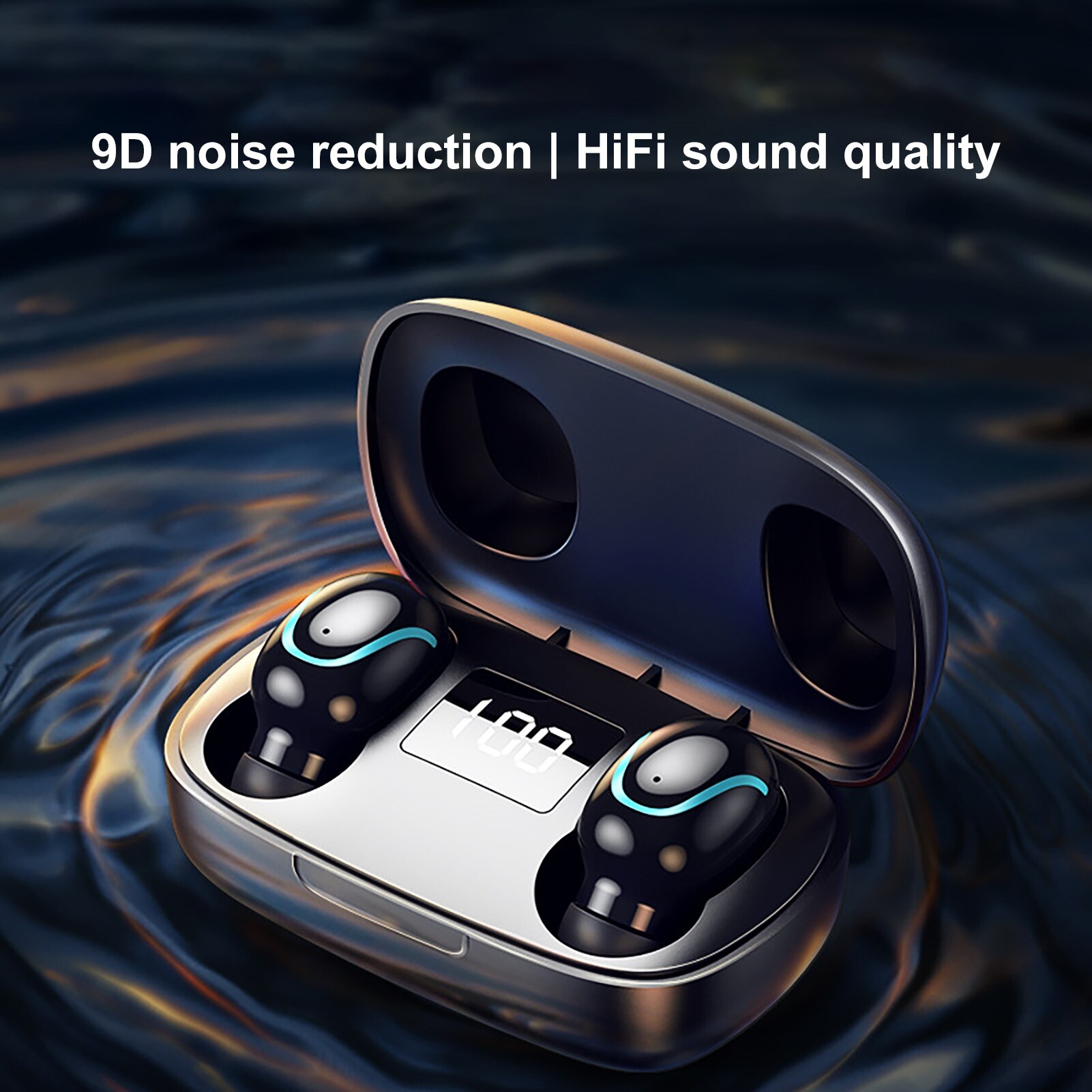 S9 Tws Mini Waterdichte Bluetooth 5.0 Draadloze Koptelefoon Hifi Oordopjes Met Microfoon Oortelefoon