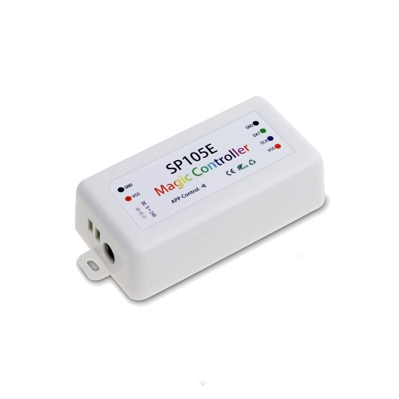 Ws2812b Controller Controlador Rgb Led Strip 12v5v Bluetooth Sp107e Sp110e Muziek Rf Pixel Colorido Com Controle Mini Adresseerbare: SP105E