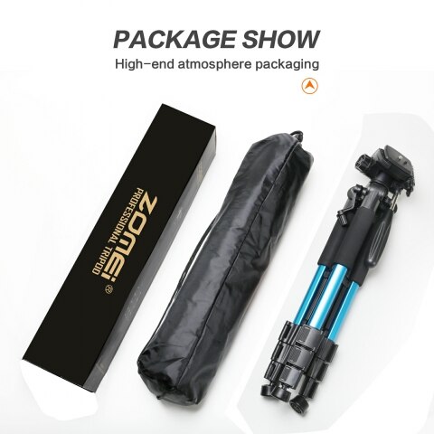ZOMEI Q111 Aluminium Professionelle tragbar Reisen Aluminium Kamera Stativ &Ampere; Pfanne Kopf für SLR DSLR Digitalkamera: Blau