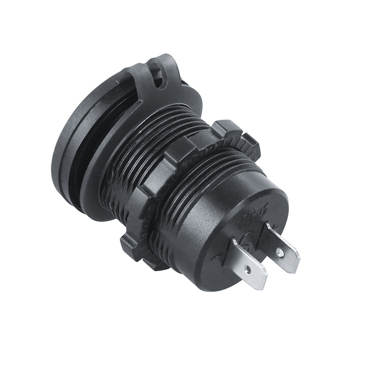 86W Dual QC3.0 USB & Dual PD3.0 Car Charger Power Outlet Socket Type-C Fast Charging Outlet with LED Voltmeter 12-24V For Cars