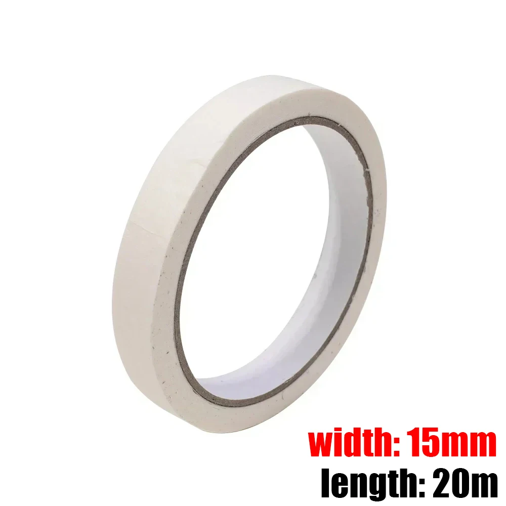 3/1 Rolls Masking Tape White Car Painting Spraying Single Side Adhesive Tape Paper DIY Oil Painting Sketch Paper Stationery: Translucent / 1m