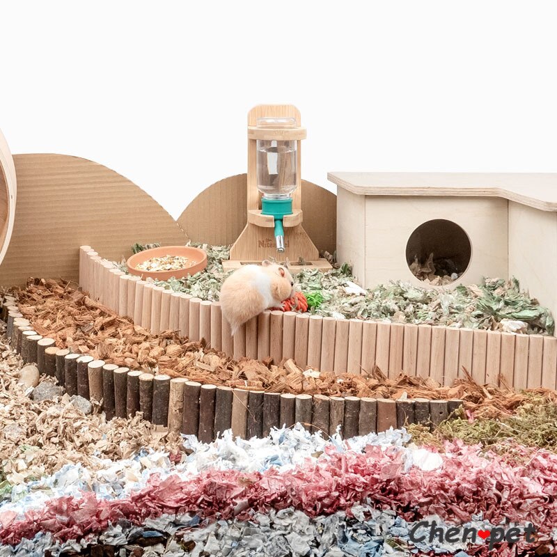 Juguete para mascotas pequeñas, hámster, puente de escalera de madera, loro, Pájaro de pie, conejillo de indias, Chinchilla, ejercicio, juguetes para masticar, decoración de jaula