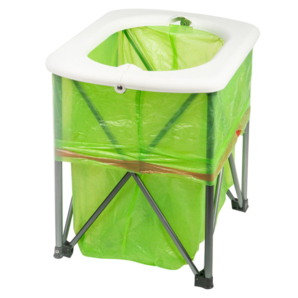 Outdoor Emergency Portable Toilet Multi-Function Folding Toilet Pedestal Pan For Camping Hiking: Default Title