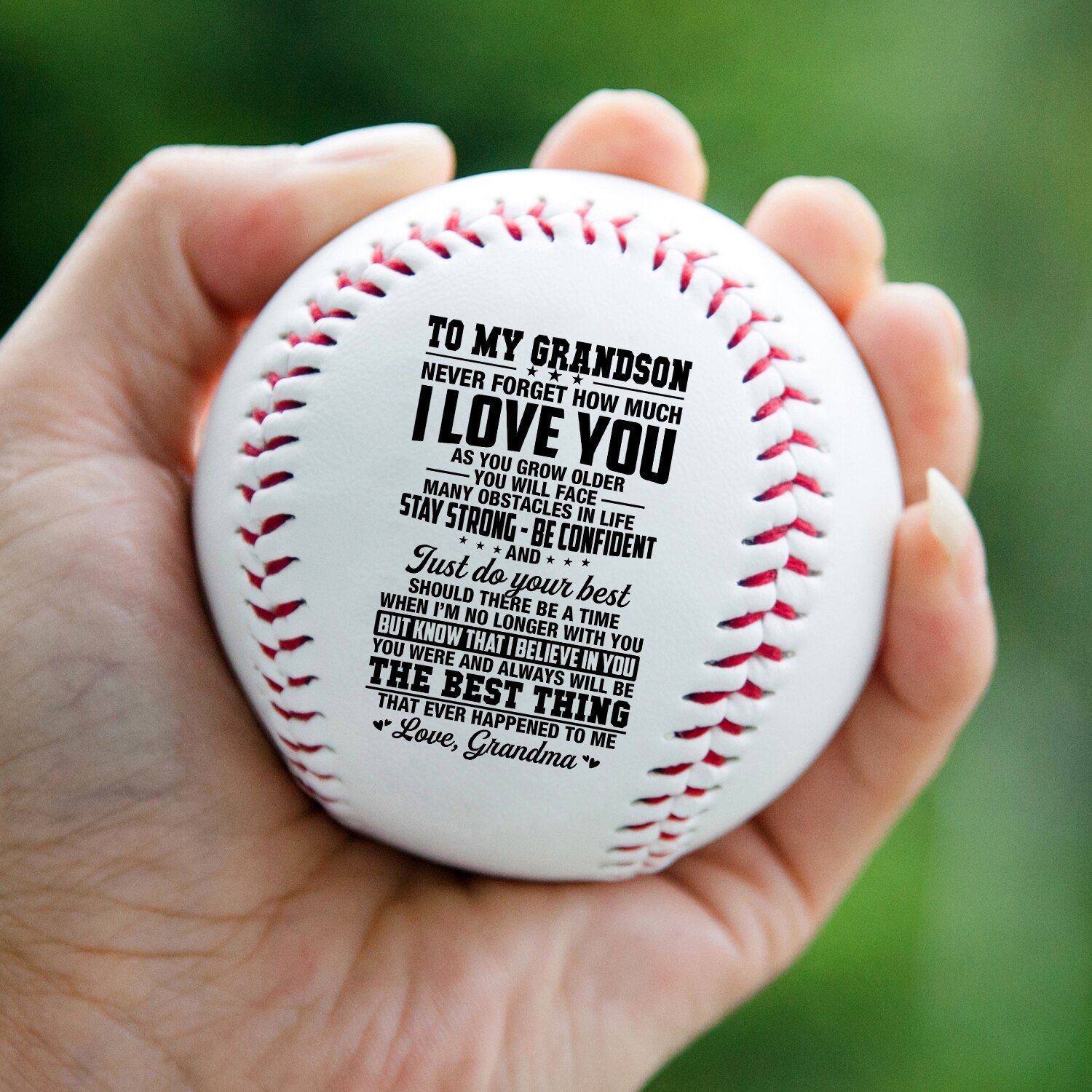 Da nonna a nonno-non perderai mai il regalo di ricompensa di compleanno della palla da Baseball con contenuto stampato da Baseball