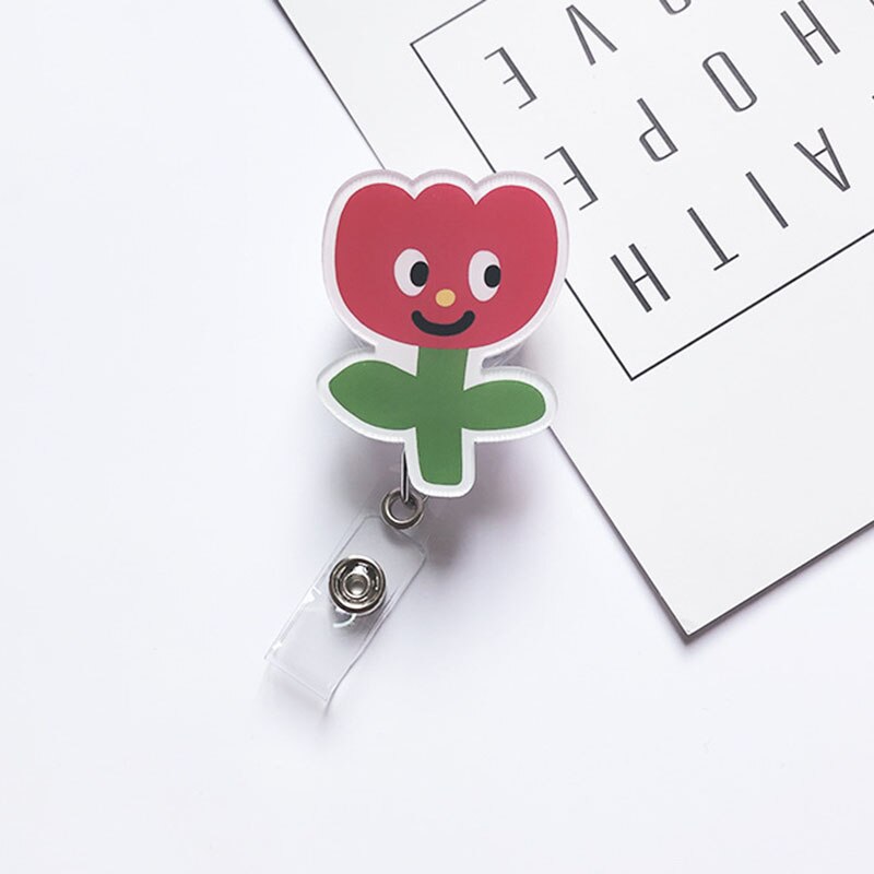 Candy Kleur Korea Beren Acryl Intrekbare Badge Reel Verpleegster Arts Student Tentoonstelling Id Card Clips Badge Houder Briefpapier: 8