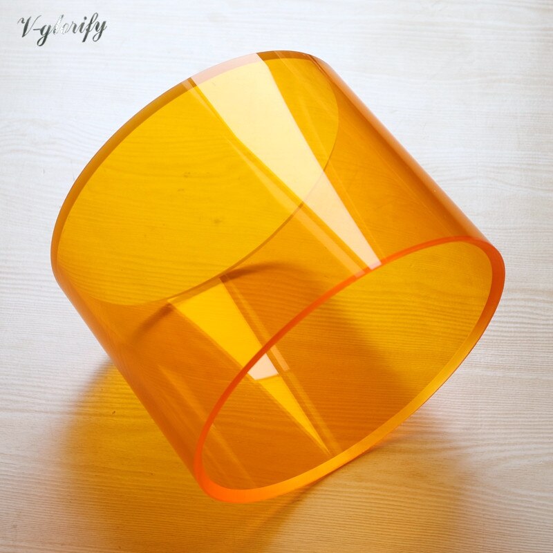 8x6inch acrylic drum shell (8inch diameter): Orange