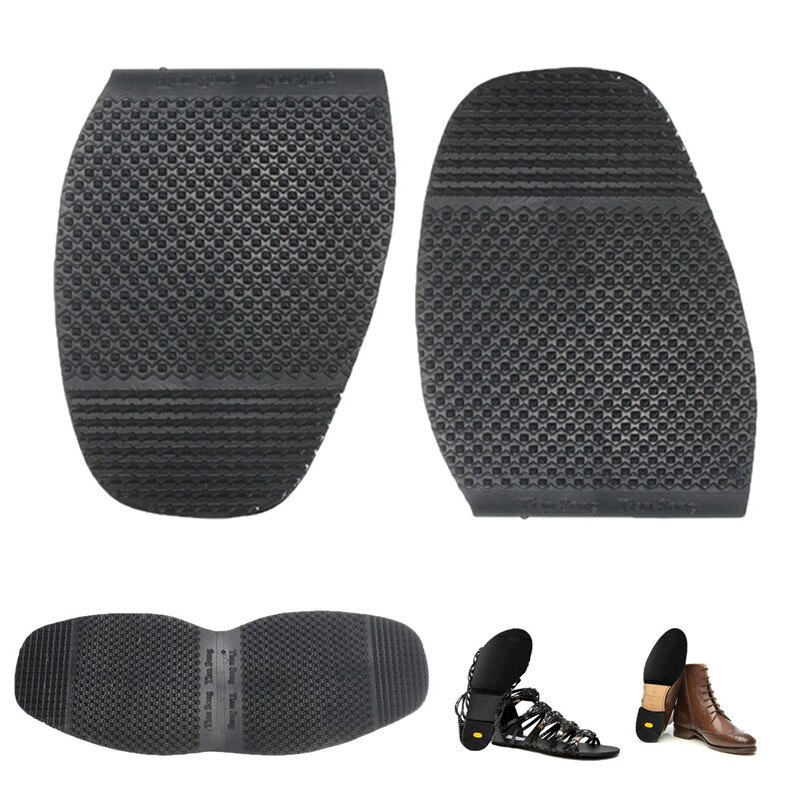 Men DIY Stick On Soles Shoe Repair Pad Black Rubber Anti-slip Shoe Pad Camping Hiking Insoles
