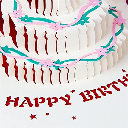 5pcs 3D Luxury Handmade Birthday Invitations Greeting Card