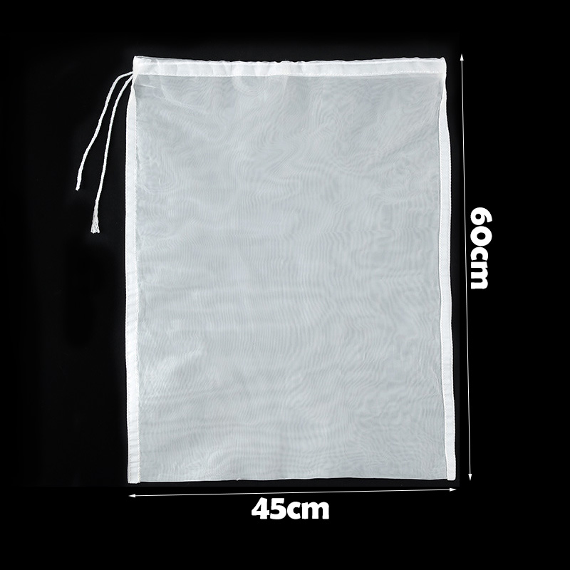Soy Milk Wine Filter Bag Nut Milk Bag Tea Coffee Oil Yogurt Filter Net Mesh Kitchen Food Reusable Nylon Filter Bags Strainer: 45x60cm / 300Mesh 48Micron