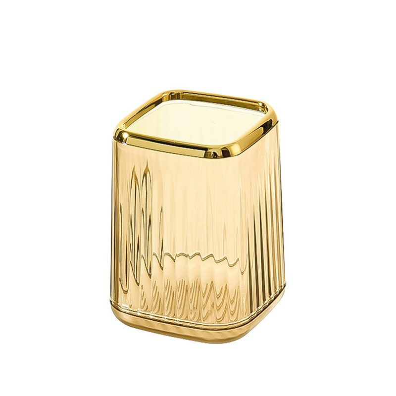 Organizadores de maquillaje de lujo, caja de almacenamiento de brochas cosméticas de escritorio, estuche de bolígrafo de oficina, organizador de brochas de maquillaje, lápiz labial, soporte para artículos diversos: Azul