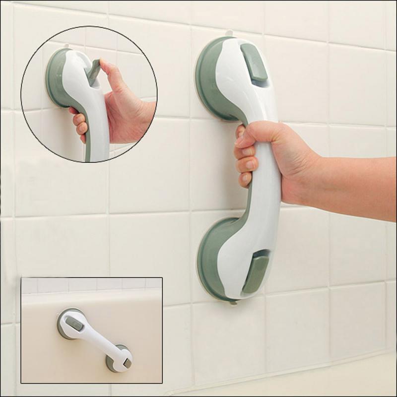 Geen Boren Badkamer Handvat Biedt Veilige Grip Met Zuignap Voor Veiligheid Grab In Badkamer Bad Glazen Deur Anti-slip Leuning