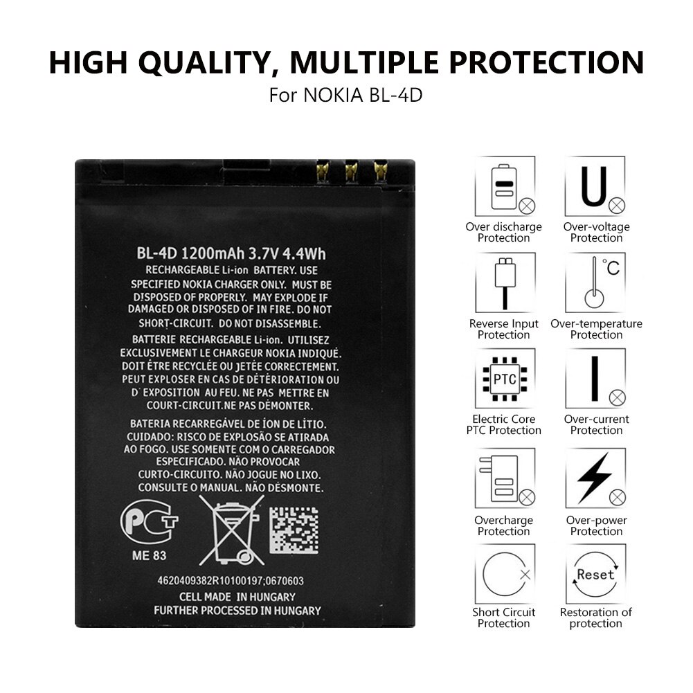 BL-5CB BL 5CB Battery For Nokia 1000 1010 1100 1108 1110 1111 1112 1116 2730 N97 mini N8 E5 E6 702T T7 E7 N5 Mobile Phone Cell