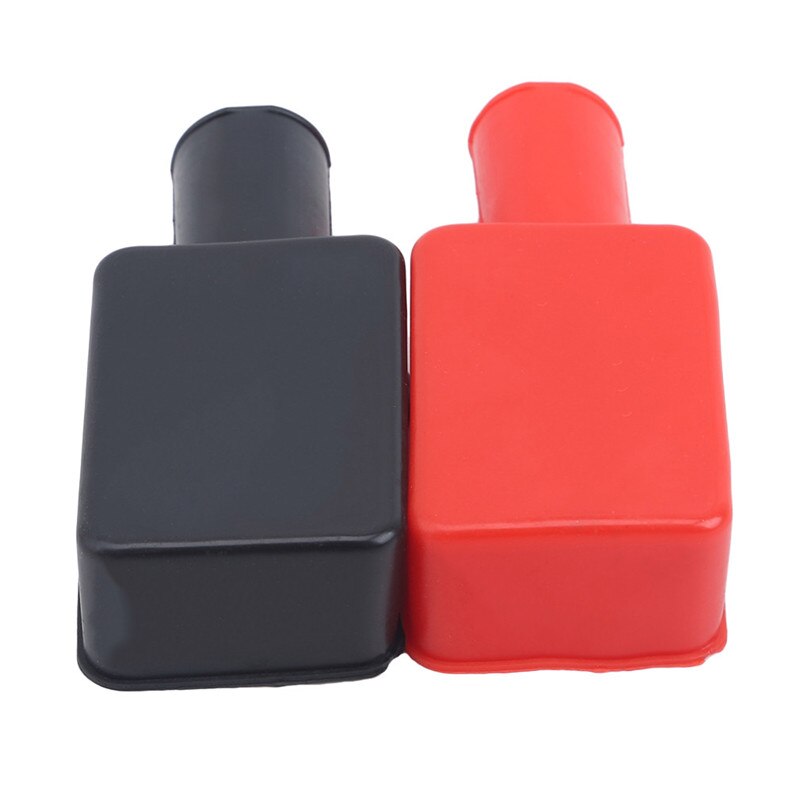 2PCS Car Battery Negative Positive Terminal Covers Cap Boat Insulating Protector Replacement Batteries Accessories: Default Title