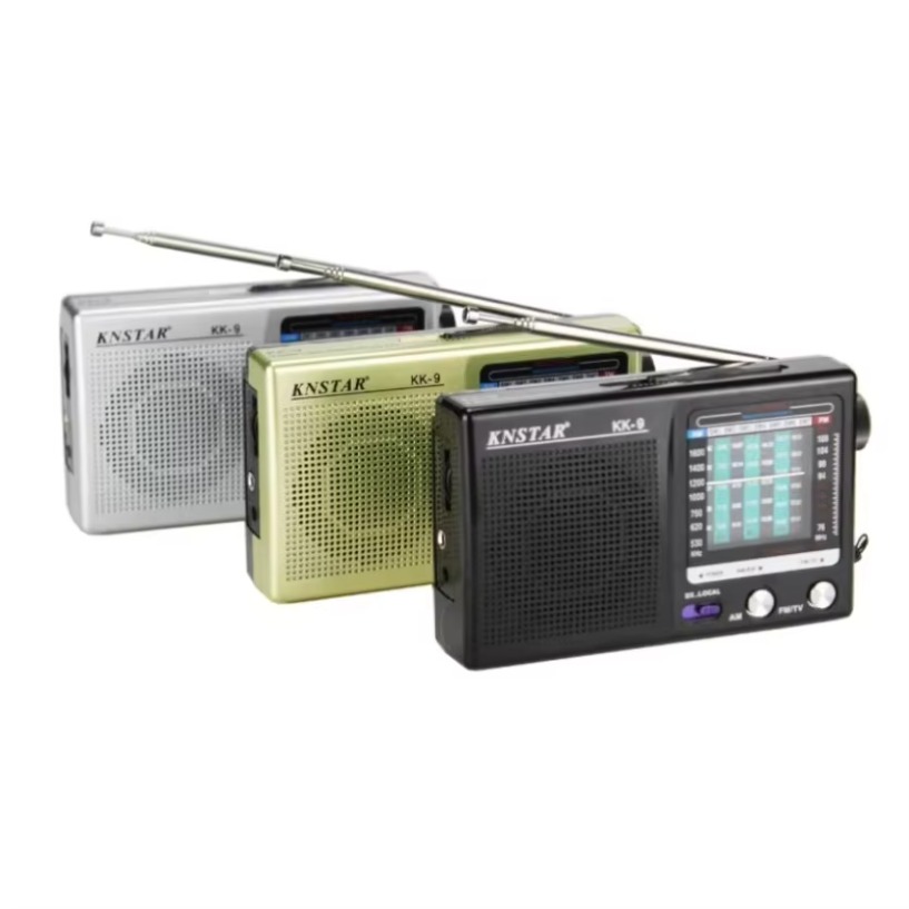 Handheld Radio Built-in Speaker Stereo Radio Telescopic Antenna SW AM FM Mini Portable Radio Outdoor Emergency Speaker Device