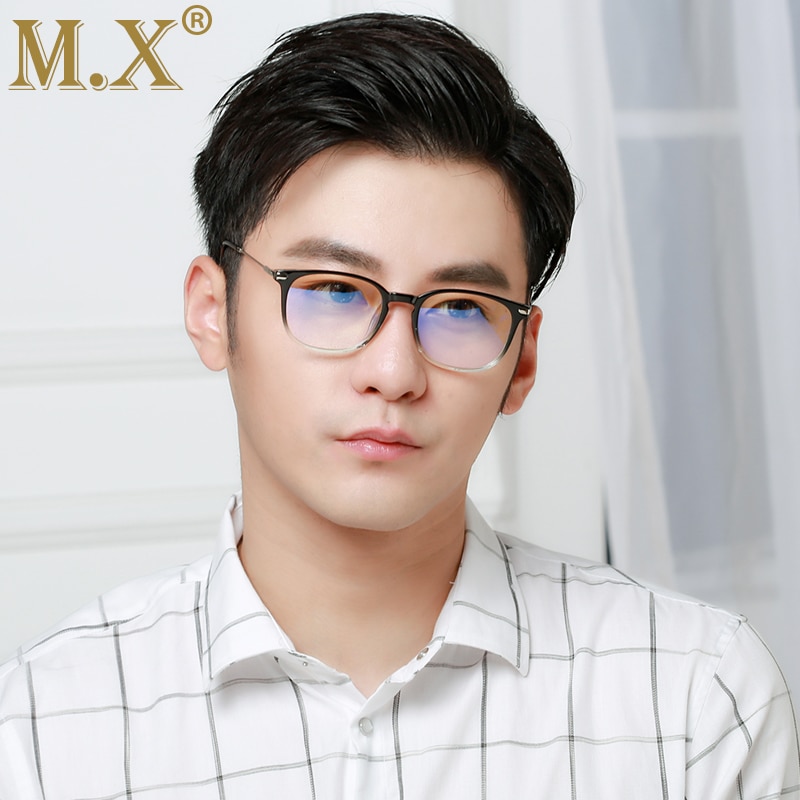 MX Brand TR90 Anti Blue Light Goggles Reading Glasses Protection Eyewear Titanium Frame Computer Gaming Glasses For Women Men