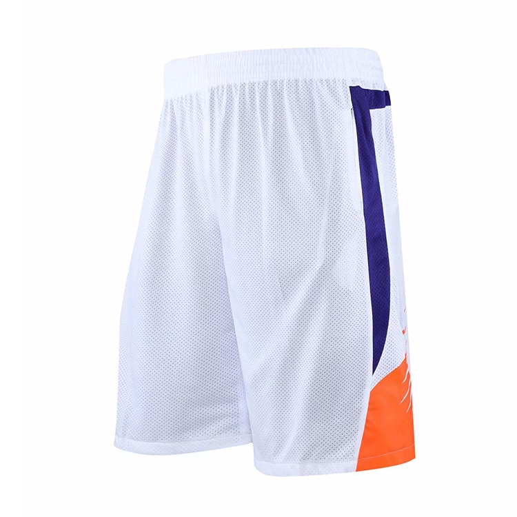 DPOY professionelle doppelseitige basketball sport team training anzug: White shorts / XL