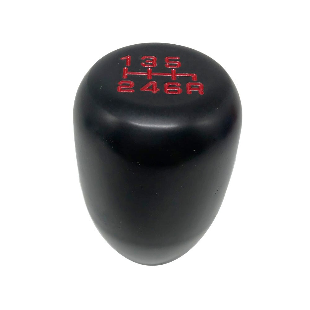 Universal Car 6 Speed JDM Aluminum Black Shift Knob Manual Gear Shifter Stick: Black