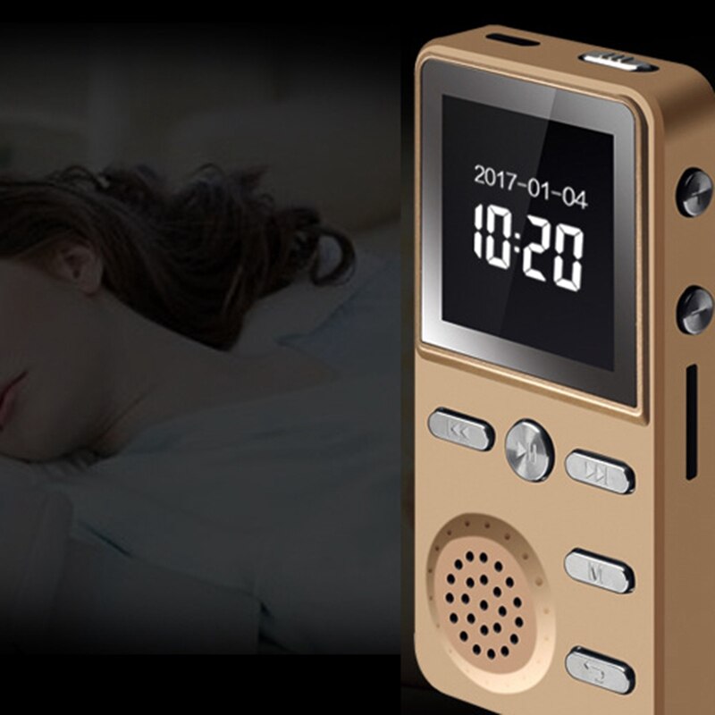 8gb mp3- player-metall-hifi-player mit verlustfreier wiedergabe,  mp3 sport-musikplayer, multifunktions-fm-uhr, recorder und lautem stereoklang