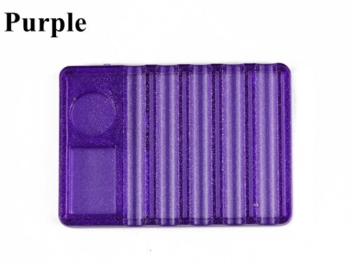 Artlalic 1 Pc Plastic Nail Art Borstel Penhouder Display 4 Kleuren Nagels Gereedschap Voor Uv Gel Polish Brush Decoratie pen Carrier: purple