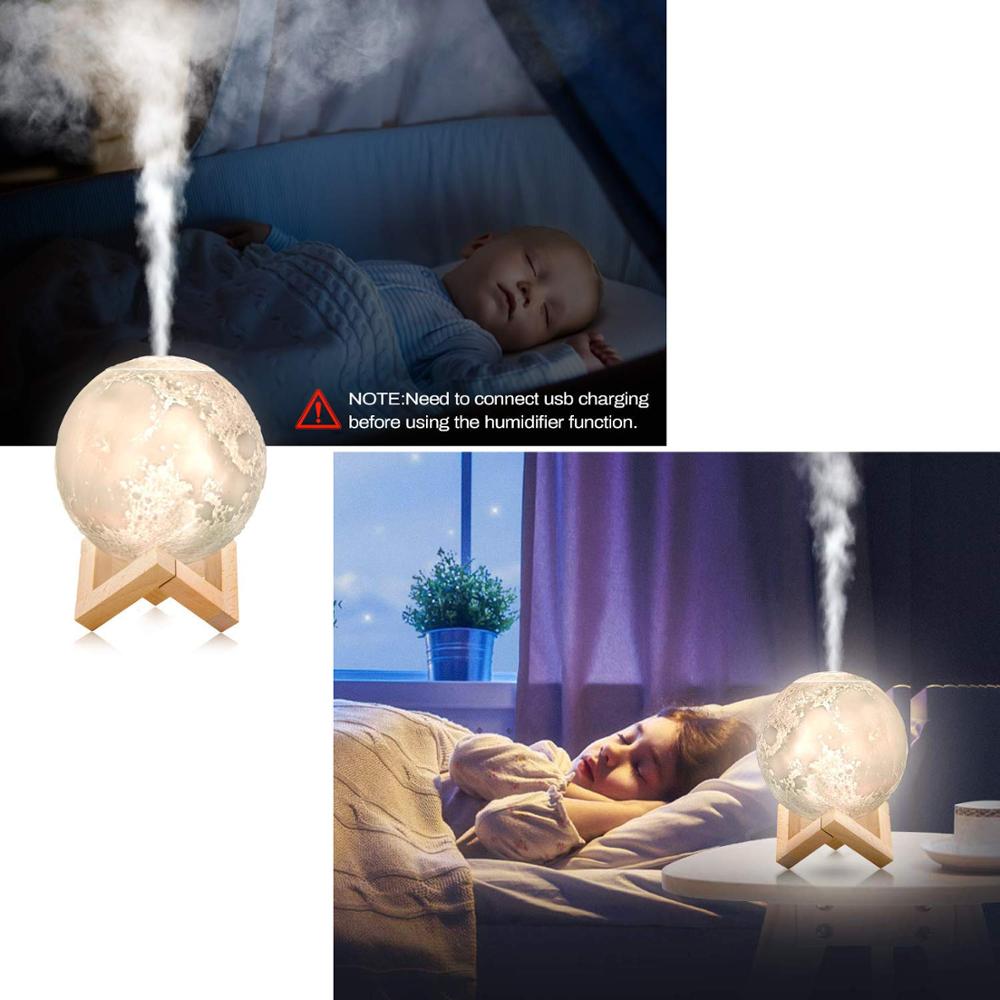 Air Humidifier Aroma Diffuser Ultrasonic Essential Oil With Lamp Cool Mist Room Humidifier for Bedroom Baby Room Living Room