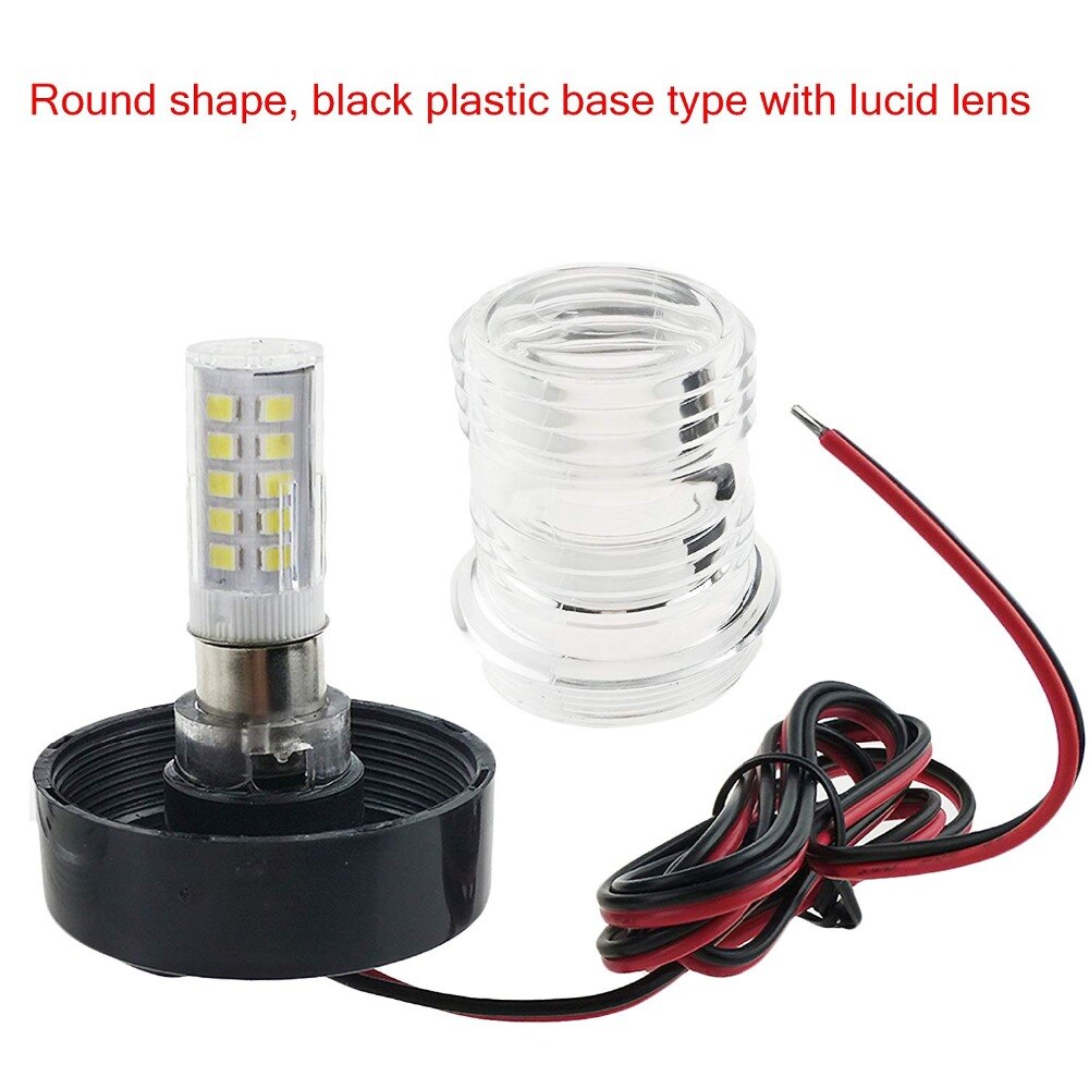 360 graders marine båd navigation anker lys super lysende 12 v all round båd lys hvid lampe 6300k led navigation lys