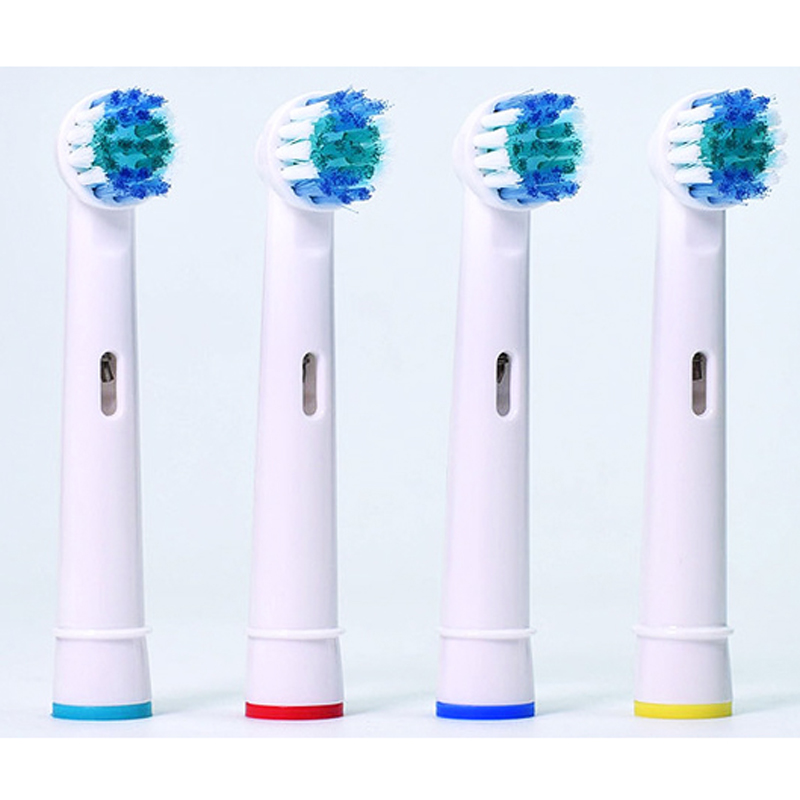 Udskiftning af børstehoveder til oral-b elektrisk tandbørste passer til avanceret effekt / pro sundhed / triumf /3d excel / vitalitet præcision ren: 4x tandbørstehoveder