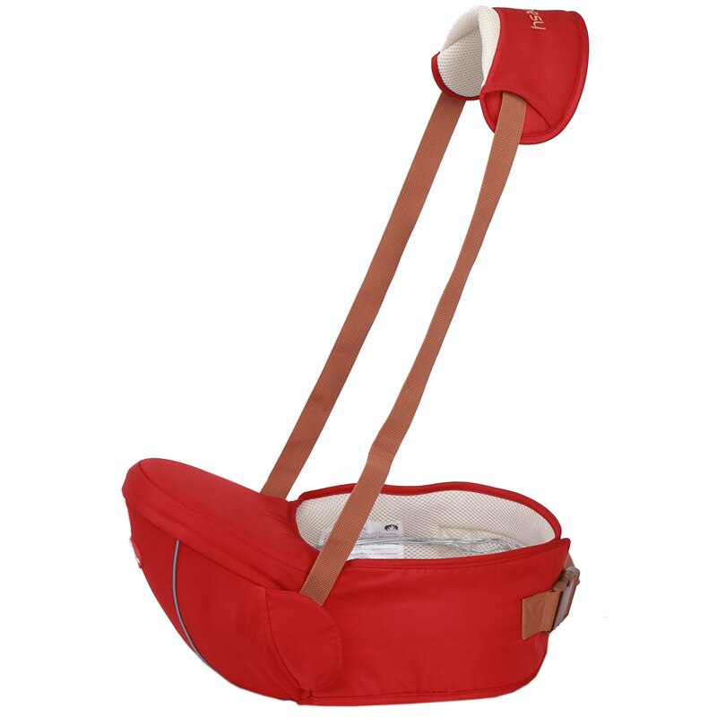 Enkele kruk Ergonomische kids infant houd taille riem hip seat ademend rugzak pouch wrap baby Kangoeroe Sling: Rood