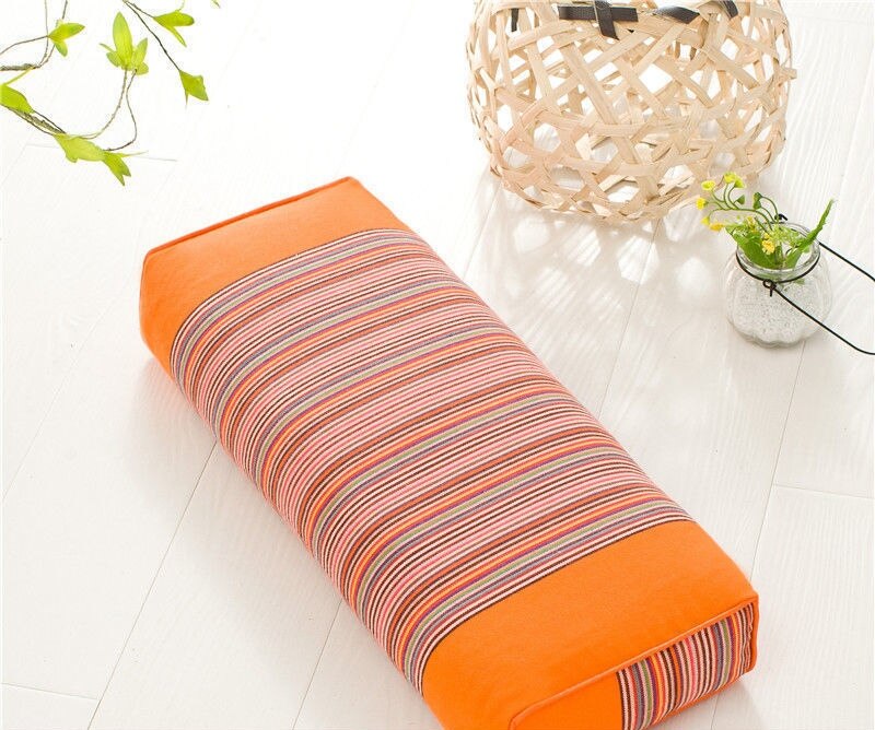 Almohada de alforfón fresca, saludable, textil para el hogar: Naranja