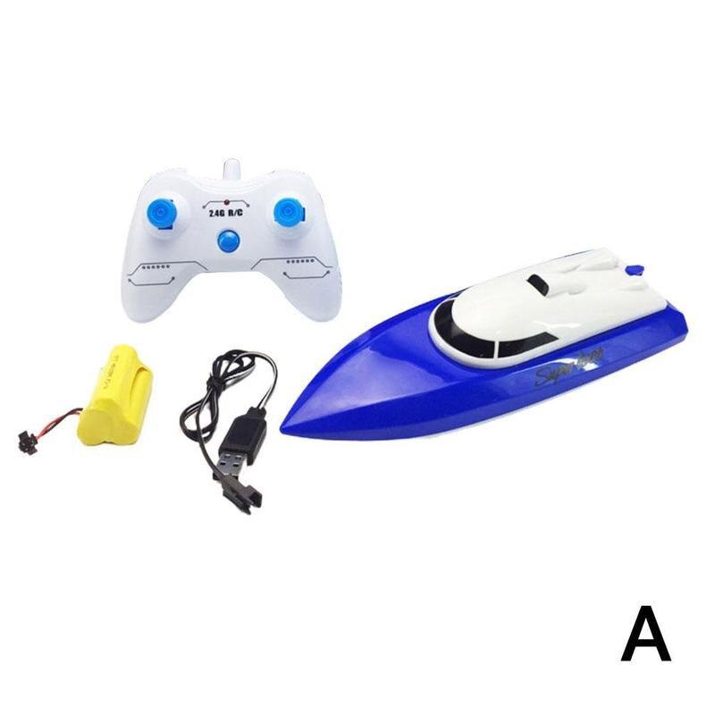 2.4G Wireless Remote Control Boat With Flashing Lights High-speed Boat RC RC Boat Ship Four-channel Remote Control Electric D3Q9: A