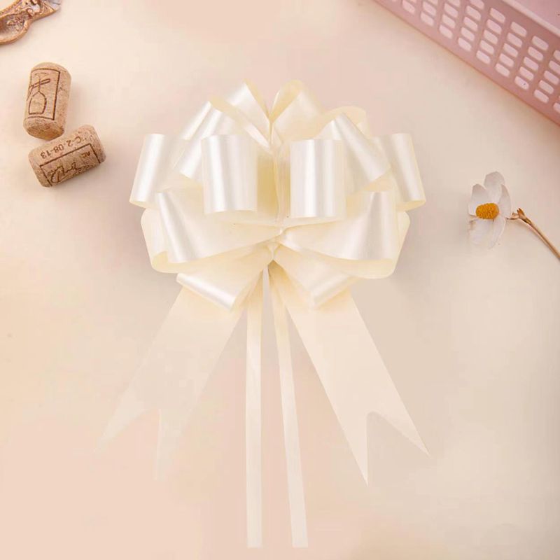 30 Stuks Wit Lint Strik Bruiloft Auto Cadeau Wrap Ambachtelijke Verjaardagsfeest Benodigdheden Kerkbank Einde Stoelen Diy Decoratie Kerst Home Decor: Clear