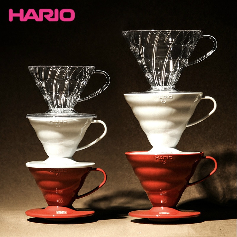Japani hario suodatin kuppi hario  v60 hartsi tippa suodatin kuppi käsi booli kahvin lävistys kuppi vd -01/02 kahvinkeitin