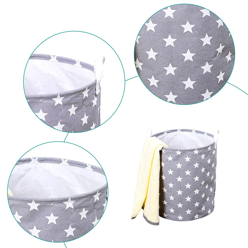 Rcsinway Thuis opslag Kleding Wasmand Tas Vouwen Wasmand Grote Capaciteit Kleding Opbergtas Kinderen Speelgoed Opslag Emmer Waterdicht (Kleur: 1