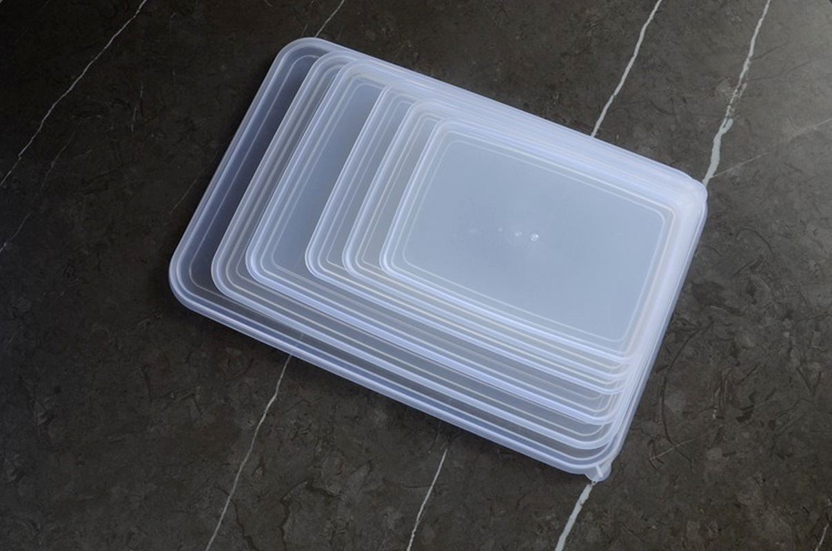 Transparent Rectangular Refrigerator Receiving Box Large Capacity Preservation Box Set Refrigerated Food Box Hualong