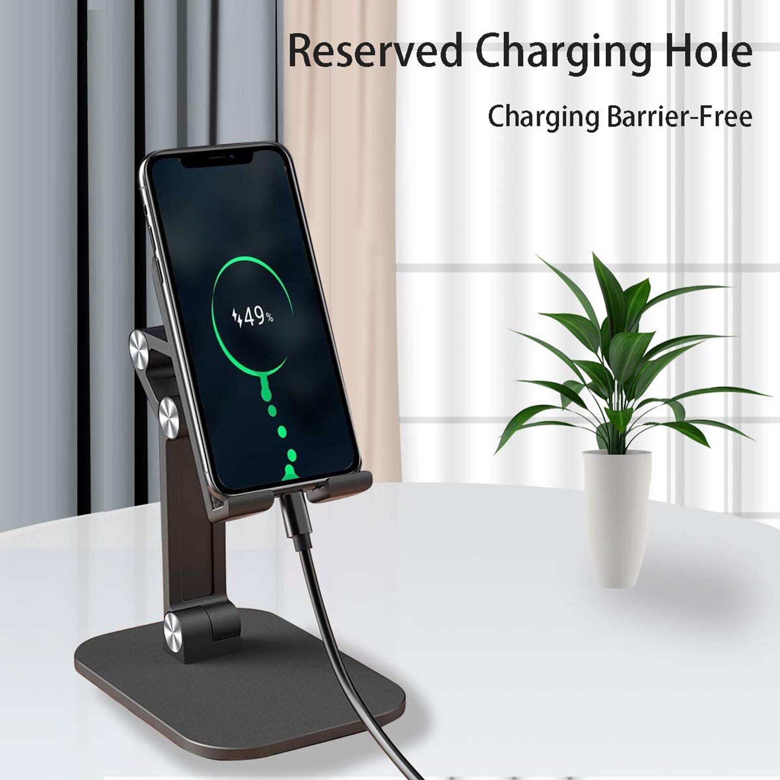 Bureau Telefoon Houder Voor Tablet Smartphone Verstelbare Universele Draagbare Beugel Opvouwbare Mobiele Stand Voor Iphone 12 Pro Max 12Mini