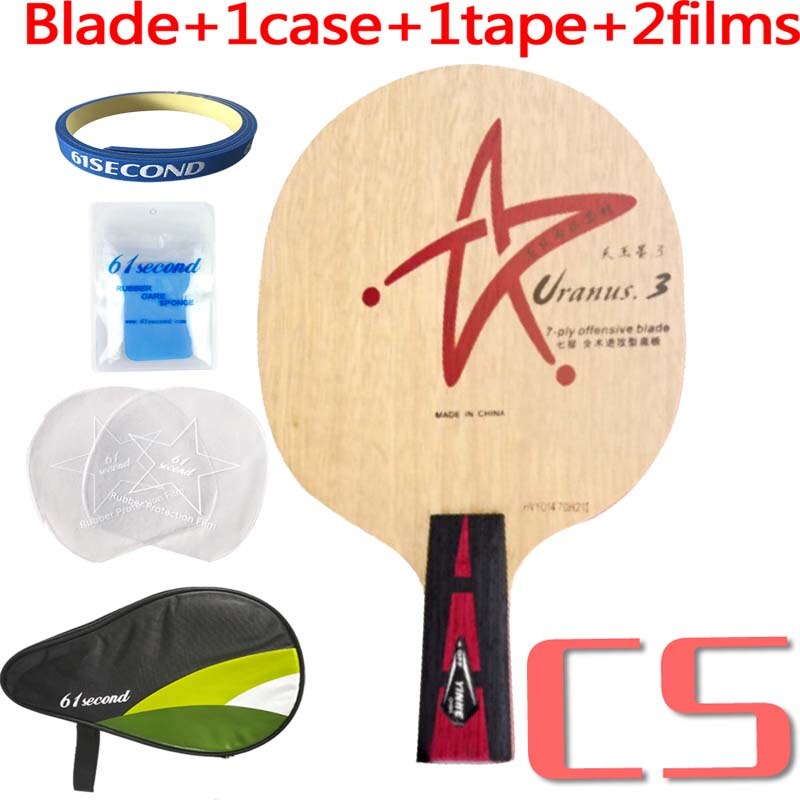 Galaxy laiteuse Way Yinhe Uranus.3 U-3, U3, U.3 7-Play, lame de Tennis de Table Offensive pour raquette de Ping-Pong: CS with HM case