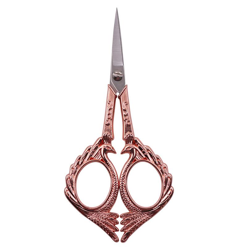Retro Peacock Needlework Tailor Scissors Antique Vintage Thread Embroidery Stainless Steel Scissors For Sewing Supplies Tool: 03-12.6cm