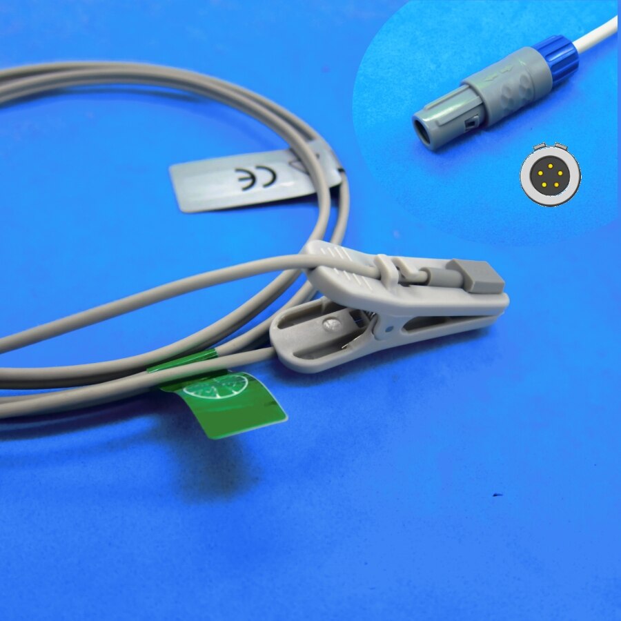 Long Calbe Neonate wrap SPO2 Sensor for infinity OMNI II patient monitor: Adult ear clip