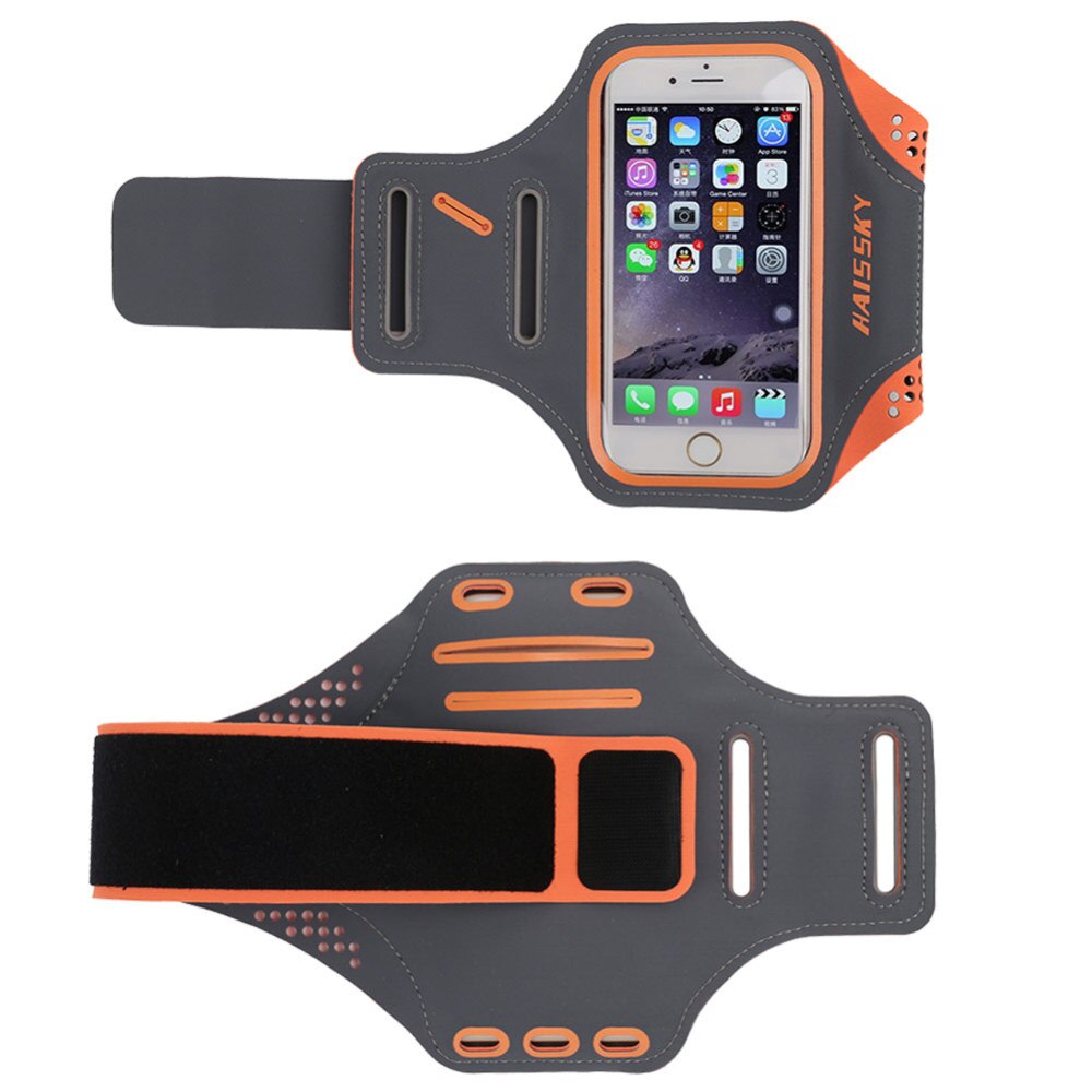 Unisex fitness sport vandtæt armbånd telefon cover etui holder fitness fitness telefon armbånd taske 5.5 tommer