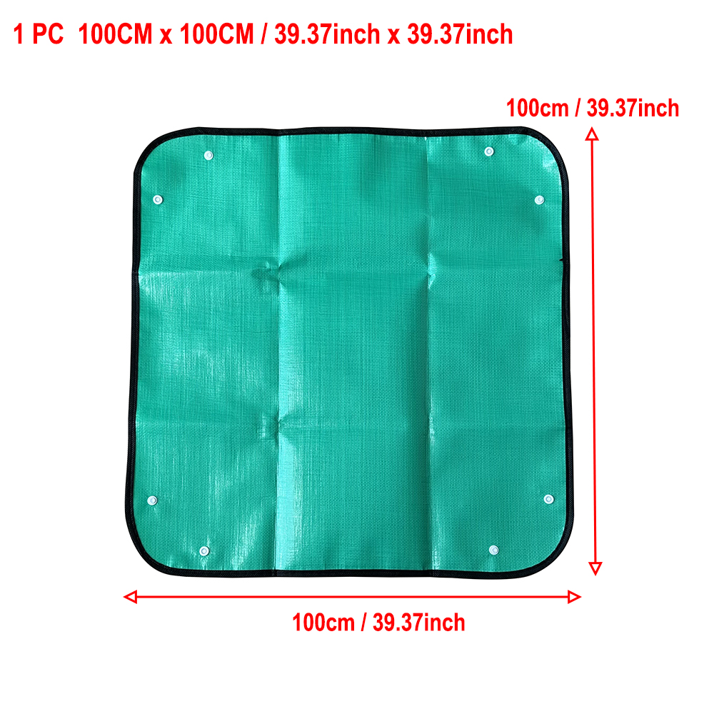 Alfombrilla de plantación para el hogar, suministros de jardinería, almohadilla plegable para macetas, maceta de flores para plantas de jardín, alfombrillas impermeables reutilizables para trasplantar: plum