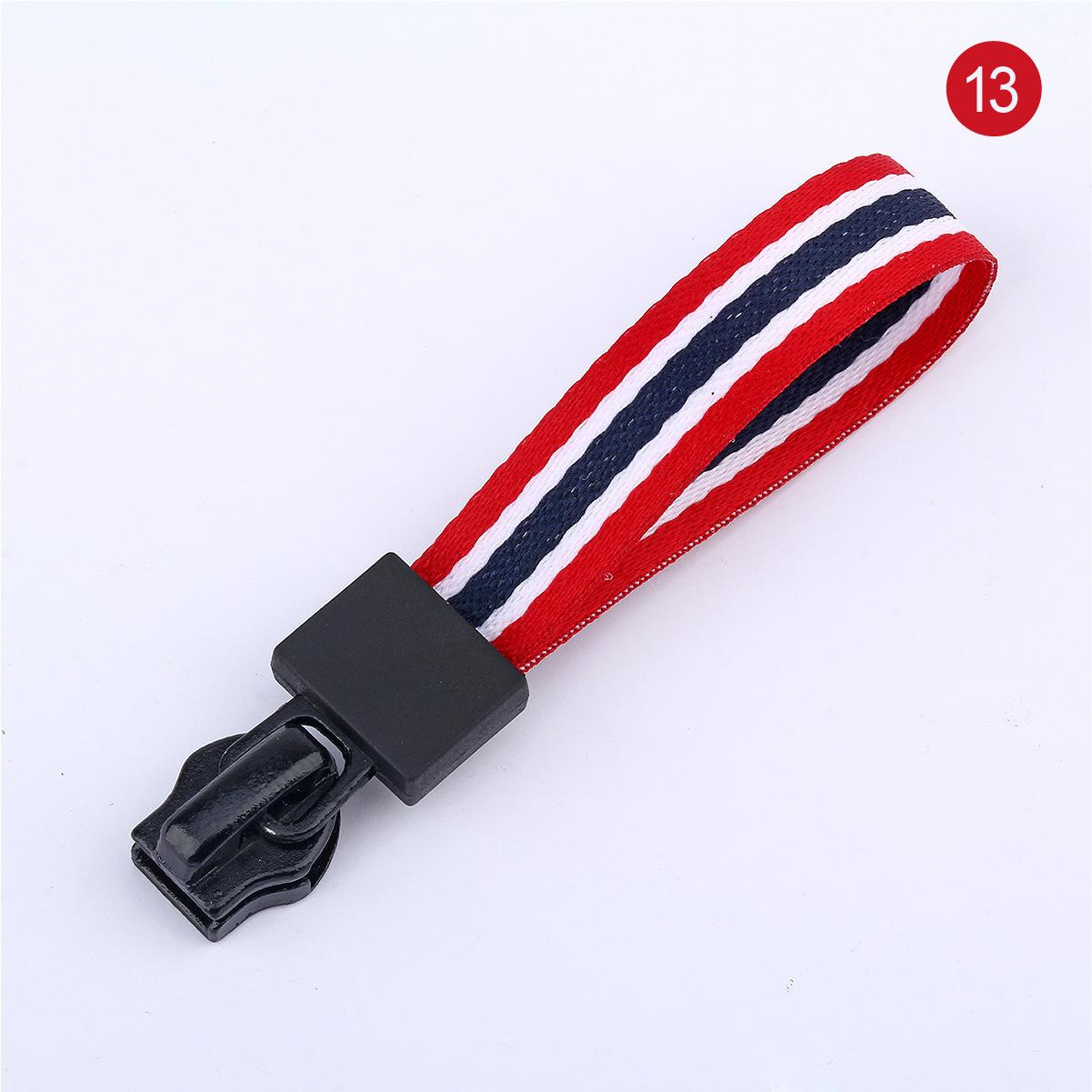 Nr. . 5 rits sliders band slider 23 kleuren linten donsjack katoenen jas rits trekkoord kleding accessoires 10 stuks: 13