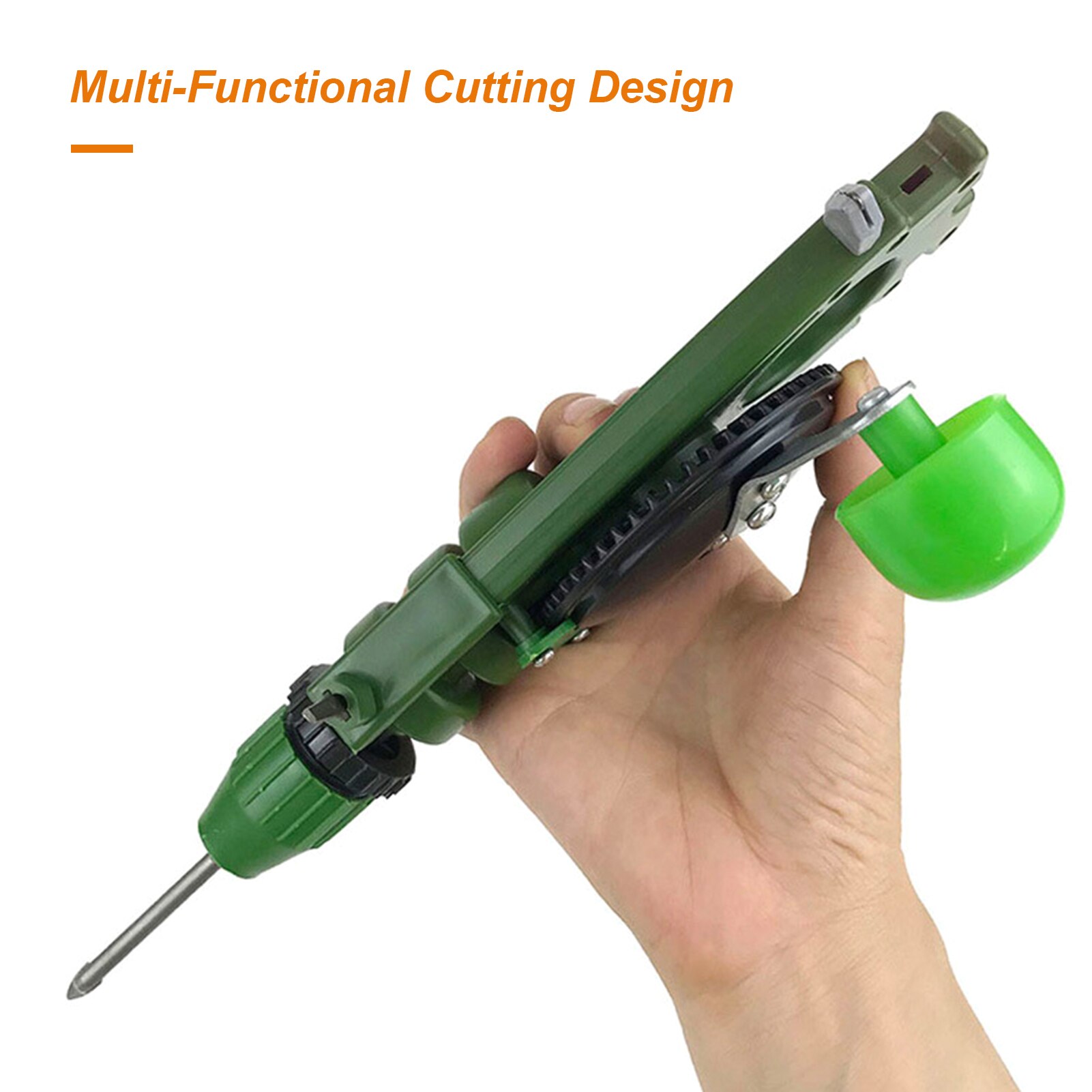 Home Use Hand Crank Puncher Portable Tile Glass Circle Cutter Multi-Functional Handheld Cutting Tool Crank Puncher