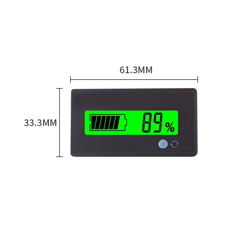 Nova bateria acidificada ao chumbo lcd monitorchumbo-indicador de capacidade acidificada voltímetro do monitor de tensão da capacidade da bateria