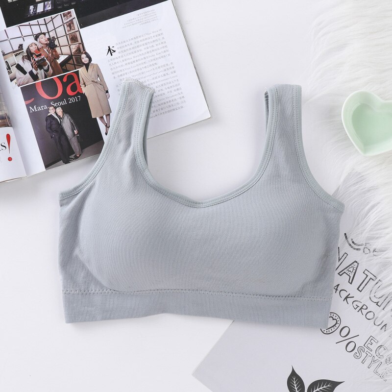 Sujetador deportivo sin costuras para mujer de Yoga gimnasio Tops Sujetador deportivo con almohadillas de Fitness ropa interior transpirable deportes Yoga correr Bras U Tops con espalda: YG1650GY